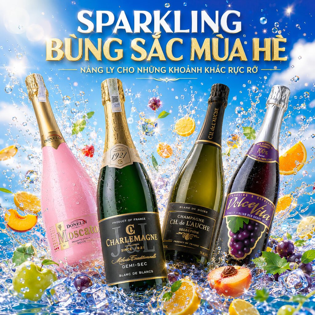 5 Lý Do Khiến Sparkling Wine Trở Thành Lựa Chọn Hoàn Hảo Của Mùa Hè | Rượu Vang Wine Home 5 Lý Do Khiến Sparkling Wine Trở Thành Lựa Chọn Hoàn Hảo Của Mùa Hè