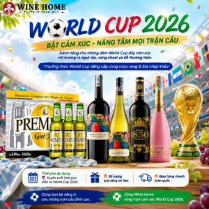 WINE HOME WORLD CUP 2026 – Combo Rượu Vang & Bia Nhập Khẩu Ưu Đãi Xuyên Suốt Mùa Giải