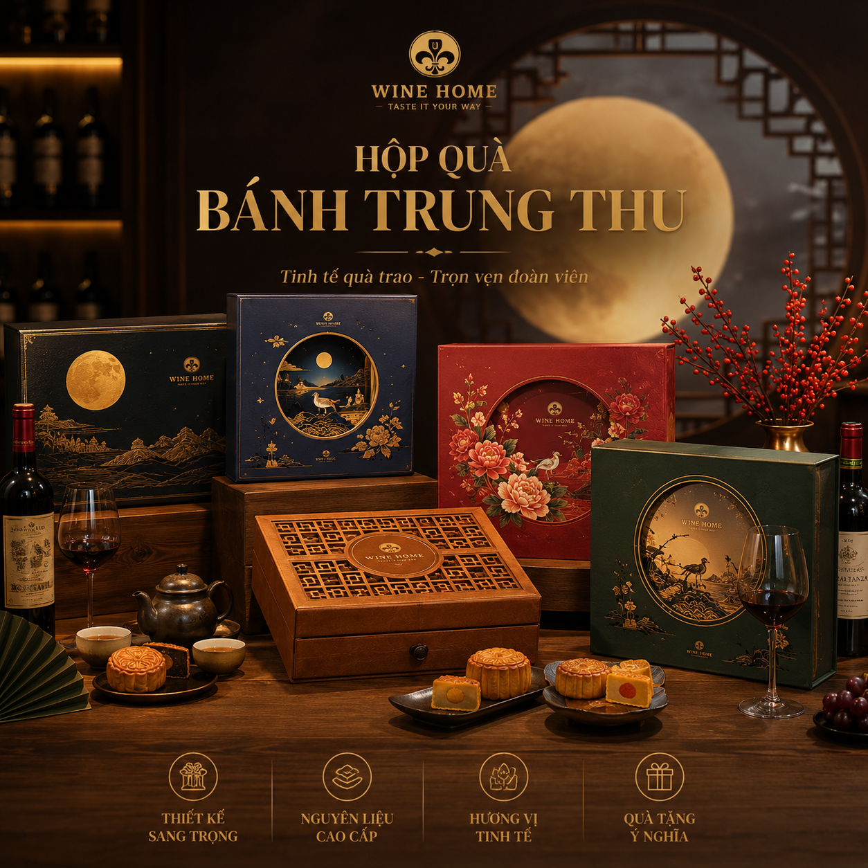 Bánh Trung Thu cao cấp – Món quà tinh tế cho mùa đoàn viên