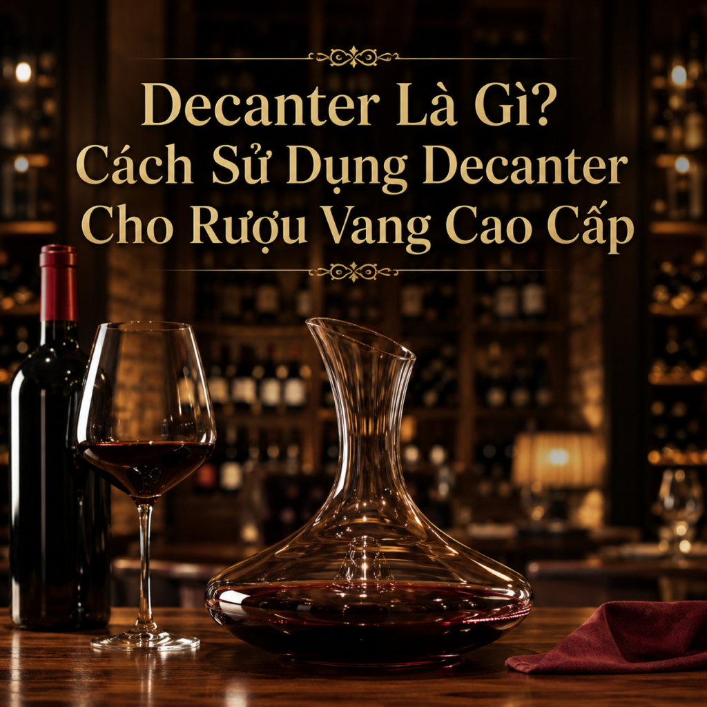 Decanter Là Gì Cách Sử Dụng Decanter Cho Rượu Vang Cao Cấp