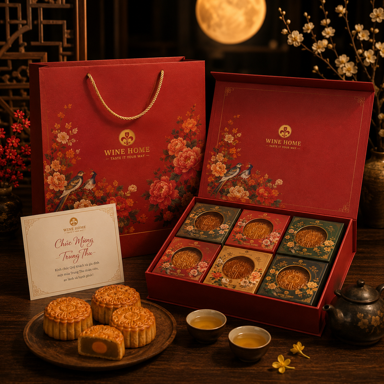 Hộp quà bánh Trung Thu truyền thống