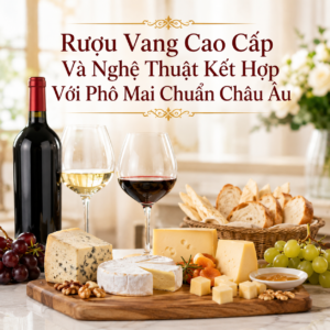 Kết Hợp Rượu Vang Cao Cấp Với Phô Mai – Hướng Dẫn Pairing Chuẩn Châu Âu