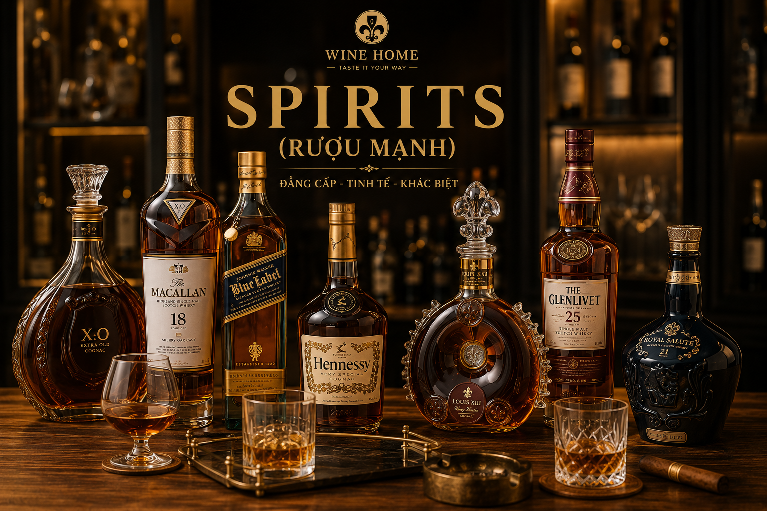Spirits (Rượu mạnh) – Thế giới của những dòng rượu chưng cất đẳng cấp