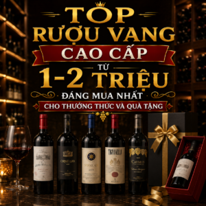 Top Rượu Vang Cao Cấp Từ 1–2 Triệu Đáng Mua Nhất Cho Thưởng Thức Và Quà Tặng