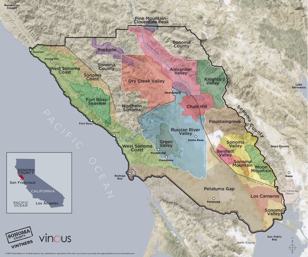 Vùng rượu vang Sonoma County