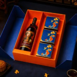 Nguyệt Môn 10 – Hộp Quà Trung Thu Cao Cấp Rượu Vang Ý & Bánh Trung Thu