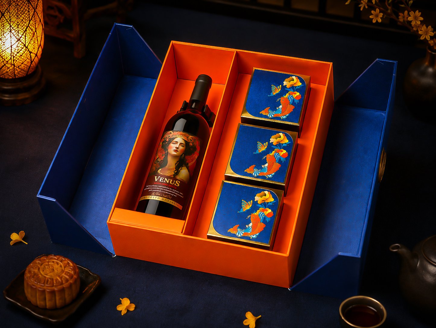 Nguyệt Môn 10 – Hộp Quà Trung Thu Cao Cấp Kèm Rượu Vang 2026 | Rượu Vang Wine Home Nguyệt Môn 10 – Hộp Quà Trung Thu Cao Cấp Rượu Vang Ý & Bánh Trung Thu