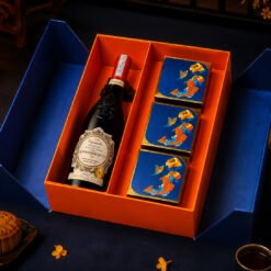 Nguyệt Môn 05 – Hộp Quà Trung Thu Cao Cấp Rượu Vang Ý & Bánh Trung Thu