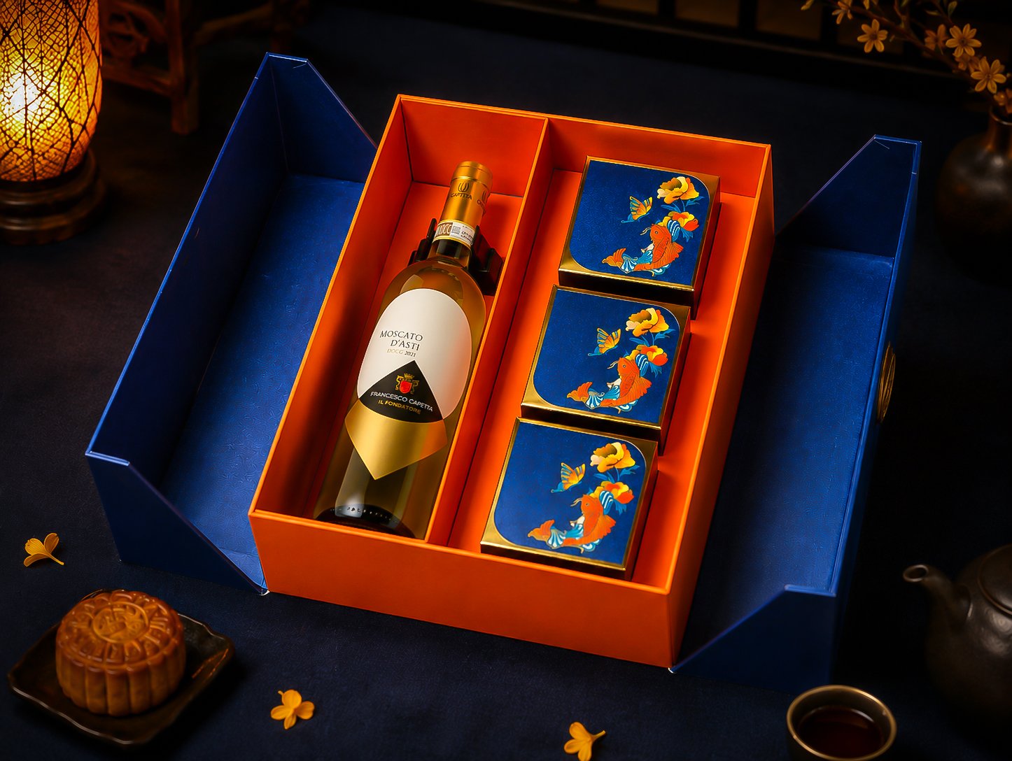 Nguyệt Môn 07 – Hộp Quà Trung Thu Cao Cấp Kèm Rượu Vang 2026 | Rượu Vang Wine Home Nguyệt Môn 07 – Hộp Quà Trung Thu Cao Cấp Rượu Vang Ý & Bánh Trung Thu