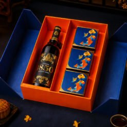 Nguyệt Môn 08 – Hộp Quà Trung Thu Cao Cấp Vang Đỏ Ngọt & Bánh Trung Thu