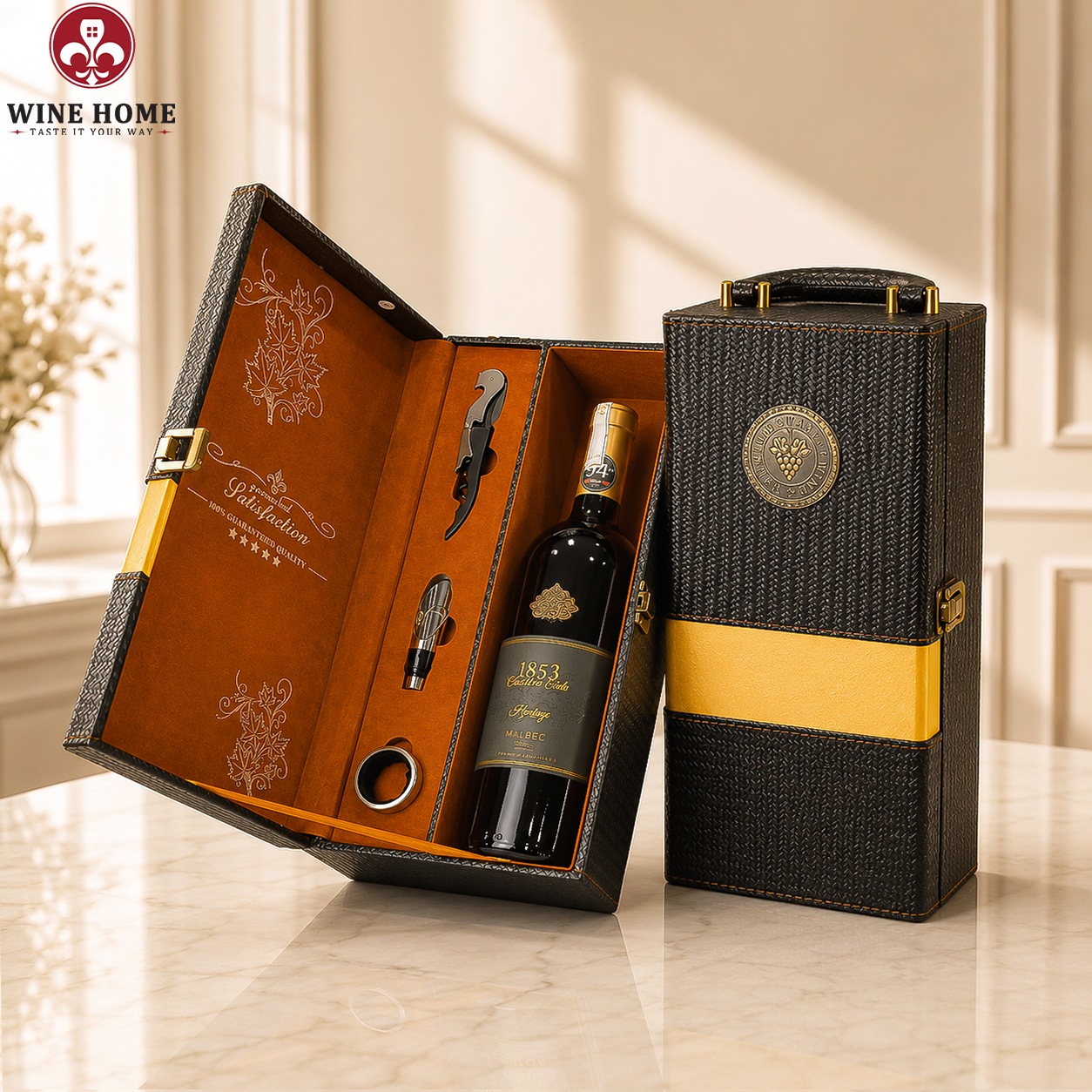 Hộp Quà Rượu Vang 1 Chai 1853 Old Vine Estate Heritage Malbec | Rượu Vang Wine Home Hộp Quà Rượu Vang 1 Chai 1853 Old Vine Estate Heritage Malbec