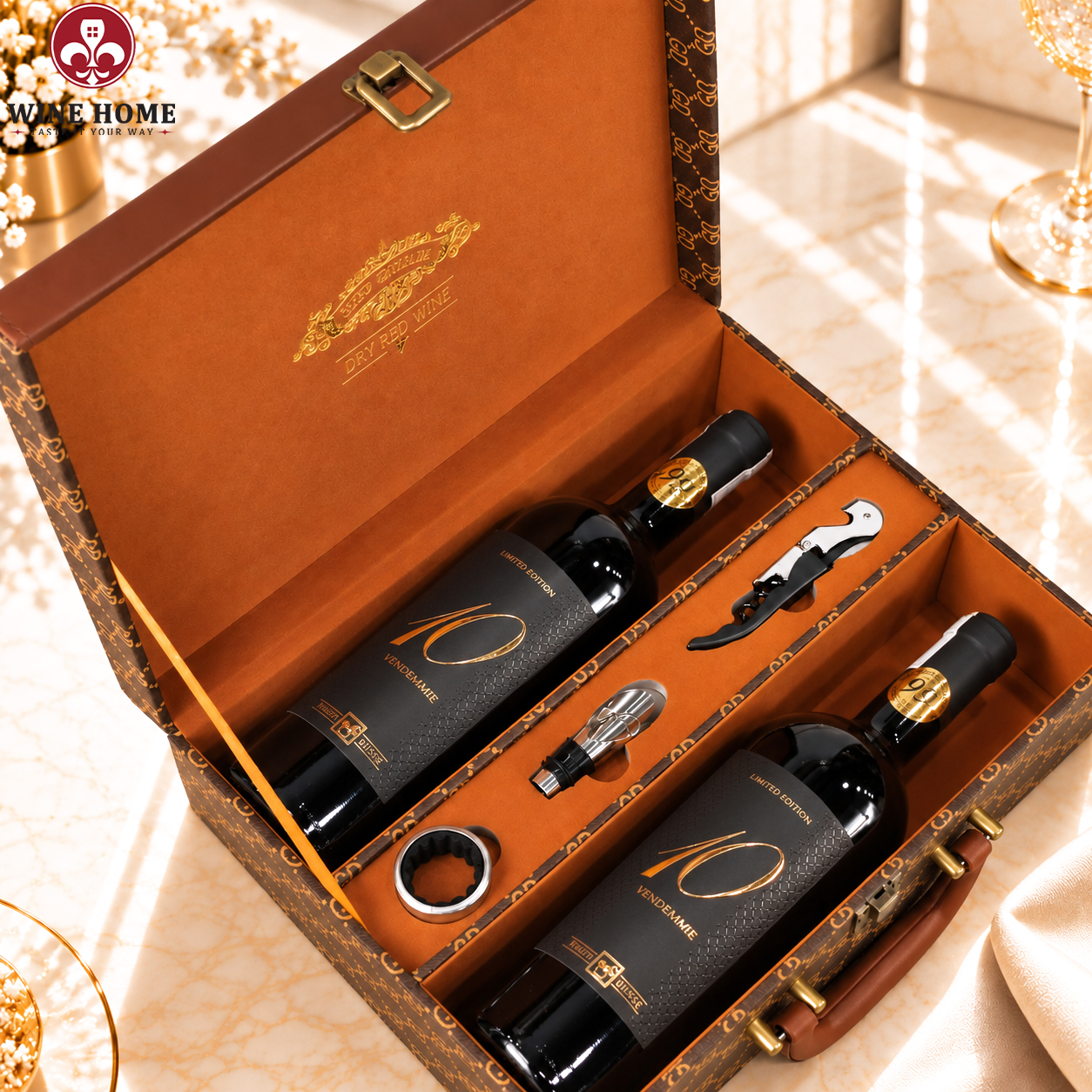 Hộp Quà Rượu Vang 2 Chai 10 Vendemmie Rosso - Tenuta Ulisse | Rượu Vang Wine Home Hộp Quà Rượu Vang 2 Chai 10 Vendemmie Rosso - Tenuta Ulisse
