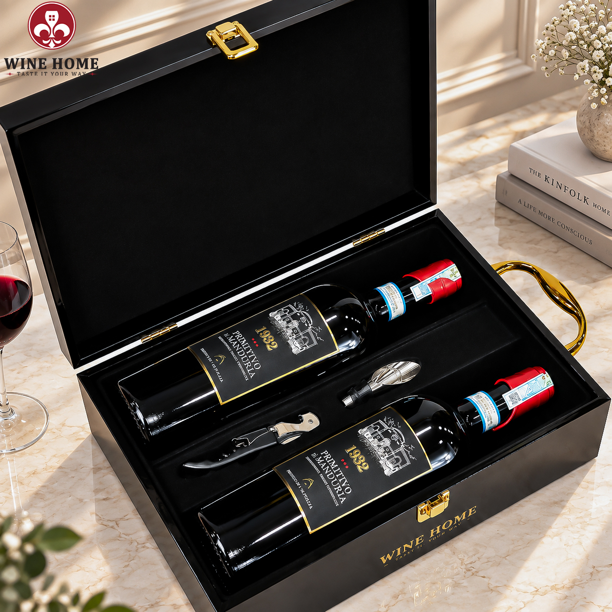 Hộp Quà Rượu Vang 2 Chai 1932 Primitivo di Manduria | Rượu Vang Wine Home Hộp Quà Rượu Vang 2 Chai 1932 Primitivo di Manduria