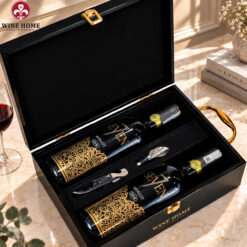 Hộp Quà Rượu Vang 2 Chai Seven7 Merlot - Grati | Rượu Vang Wine Home 2 chai Seven7 kem hop go doi son mai WineHome 2 | Rượu Vang Wine Home
