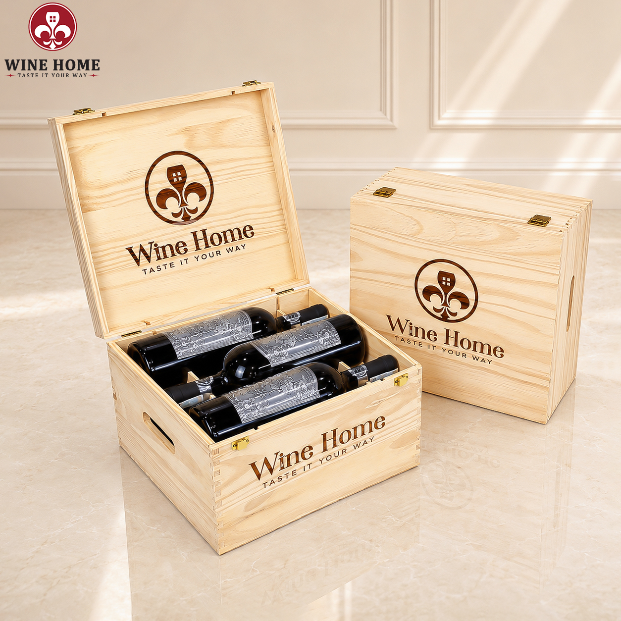 Hộp Quà Rượu Vang 6 Chai Capo Amarino Primitivo - Cantine Sgarzi Luigi | Rượu Vang Wine Home Hộp Quà Rượu Vang 6 Chai Capo Amarino Primitivo - Cantine Sgarzi Luigi