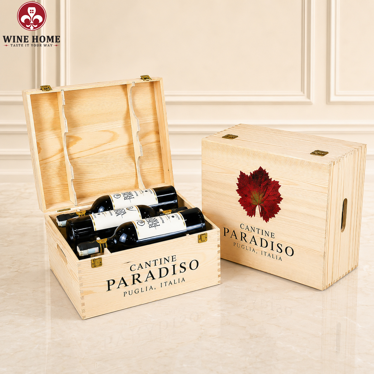 Hộp Quà Rượu Vang 6 Chai Posta Piana Primitivo - Cantine Paradiso | Rượu Vang Wine Home Hộp Quà Rượu Vang 6 Chai Posta Piana Primitivo - Cantine Paradiso