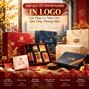 Hộp Quà Tết Doanh Nghiệp In Logo – Giải Pháp Cá Nhân Hóa Quà Tặng Thương Hiệu