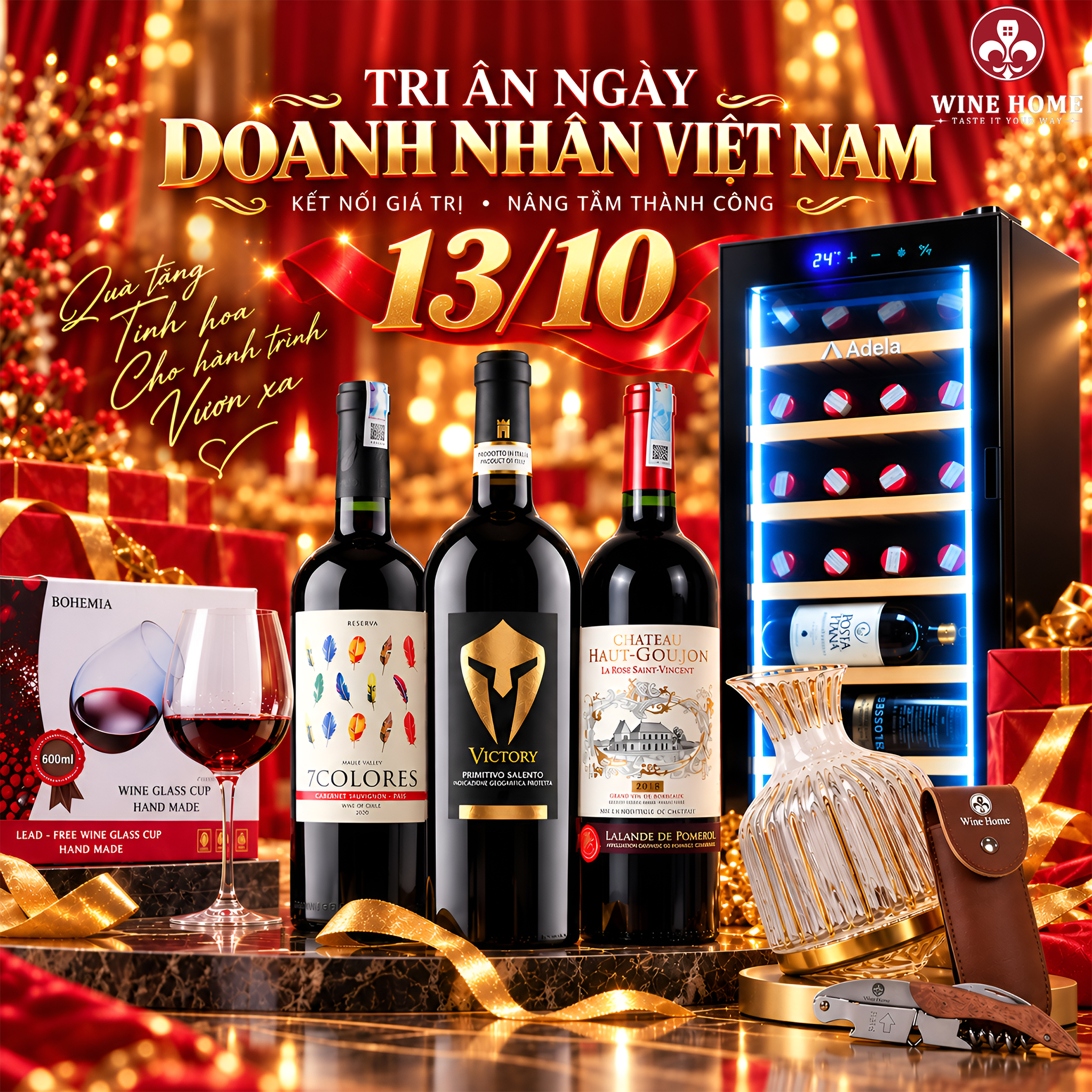 Chương Trình Tri Ân Ngày Doanh Nhân Việt Nam 13/10 | Wine Home | Rượu Vang Wine Home Chương Trình Tri Ân Ngày Doanh Nhân Việt Nam 13/10 | Wine Home