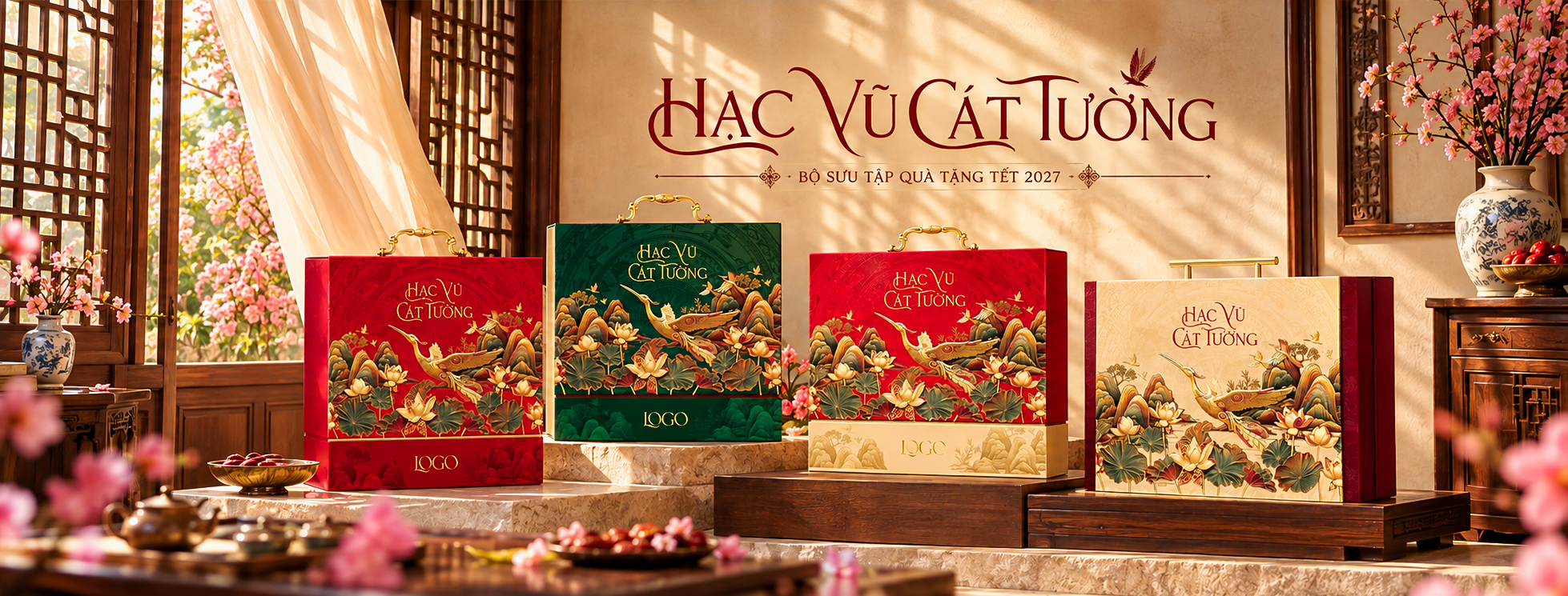 BST Hộp Quà Tết Doanh Nghiệp 2027 Hạc Vũ Cát Tường