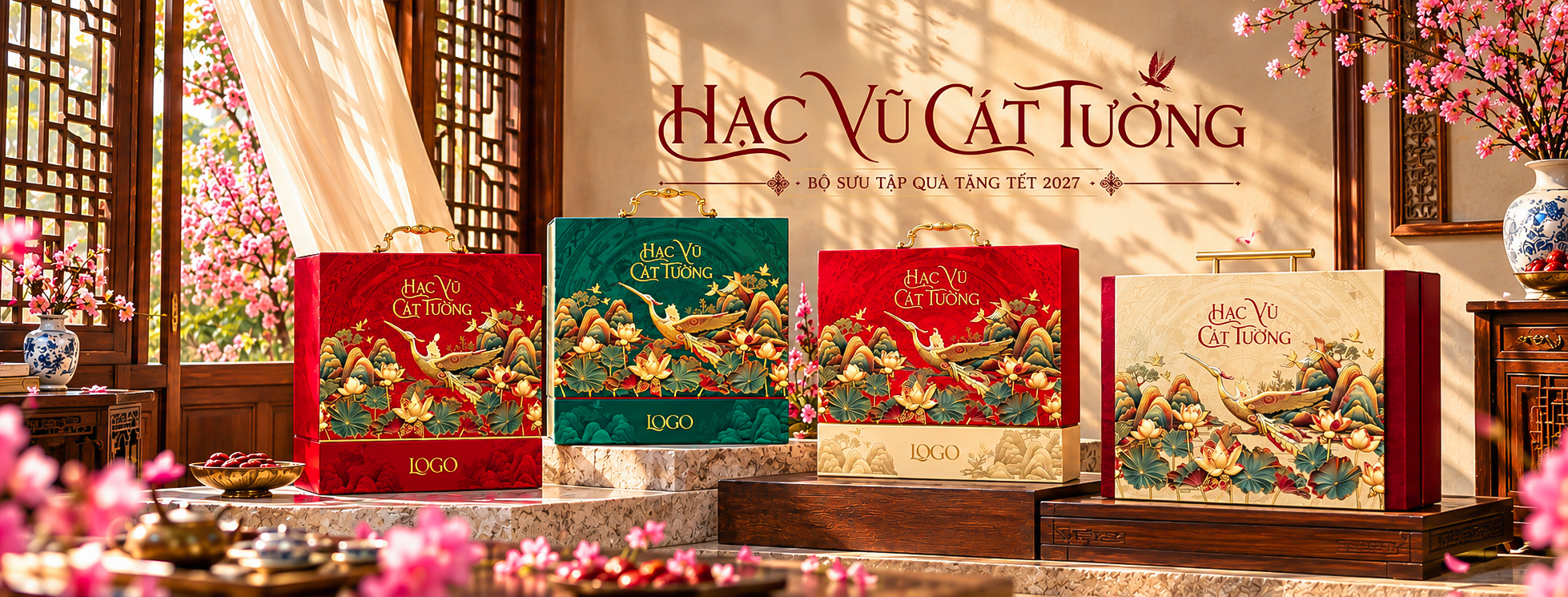 BST Hộp Quà Tết Doanh Nghiệp 2027 Hạc Vũ Cát Tường