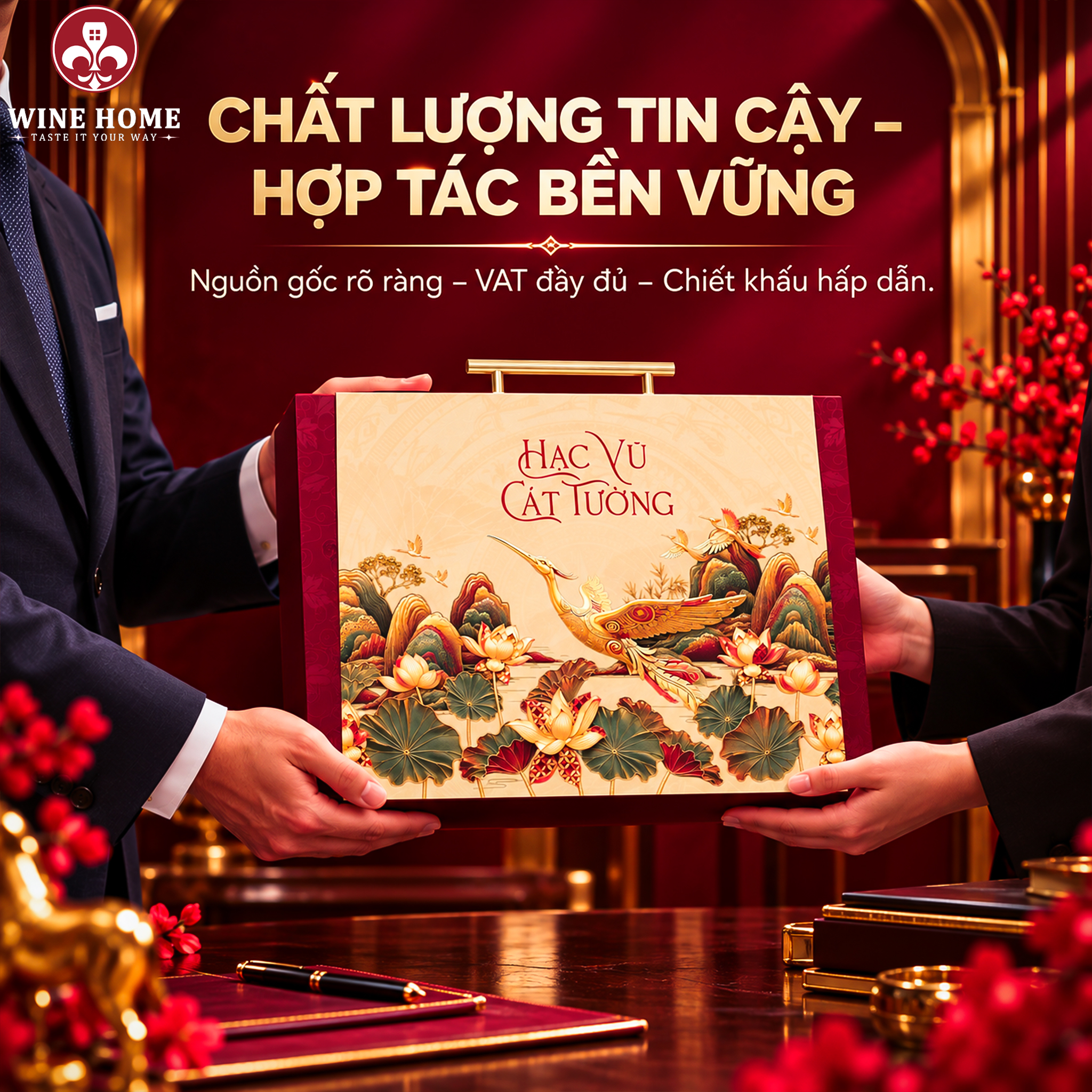 Wine Home – Giải Pháp Hộp Quà Tết Doanh Nghiệp Cao Cấp, Sang Trọng Và Ý Nghĩa | Rượu Vang Wine Home Wine Home – Mang Đến Những Món Quà Tết Có Giá Trị Kết Nối