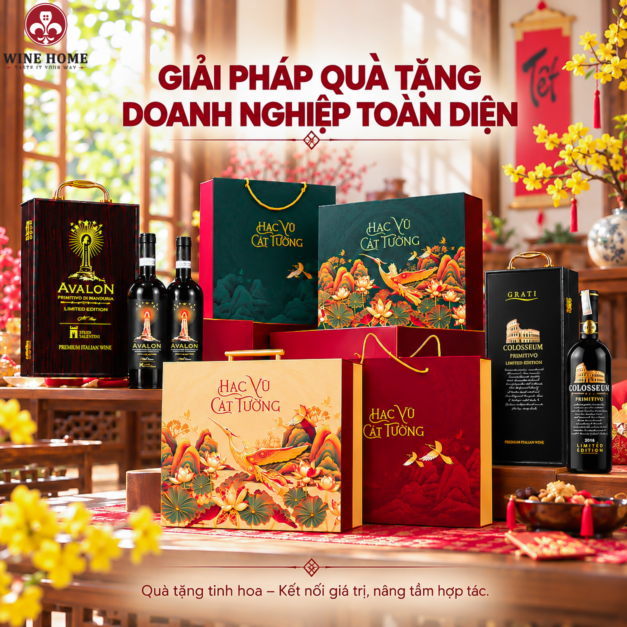 Giải Pháp Quà Tặng Doanh Nghiệp Cao Cấp Trọn Gói | Wine Home | Rượu Vang Wine Home Giải Pháp Quà Tặng Doanh Nghiệp Cao Cấp Trọn Gói | Wine Home