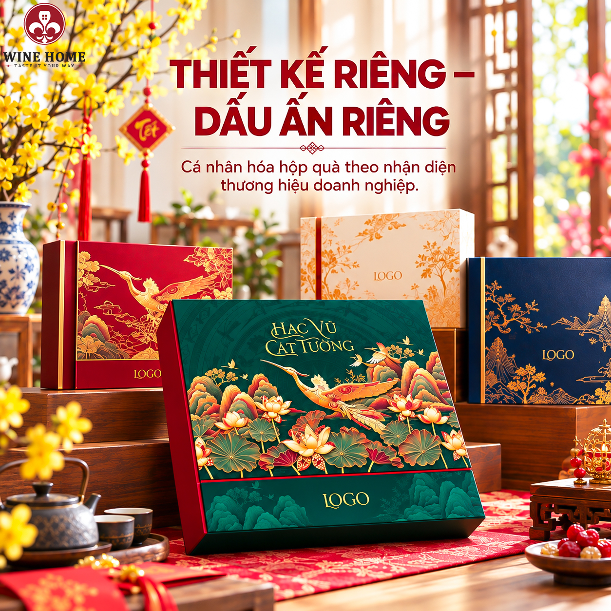 Giải Pháp Quà Tặng Doanh Nghiệp Cao Cấp Trọn Gói | Wine Home | Rượu Vang Wine Home Quà Tặng Doanh Nghiệp Thiết Kế Theo Yêu Cầu – Cá Nhân Hóa Dấu Ấn Thương Hiệu